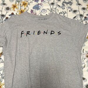 Gray FRIENDS Graphic T-Shirt